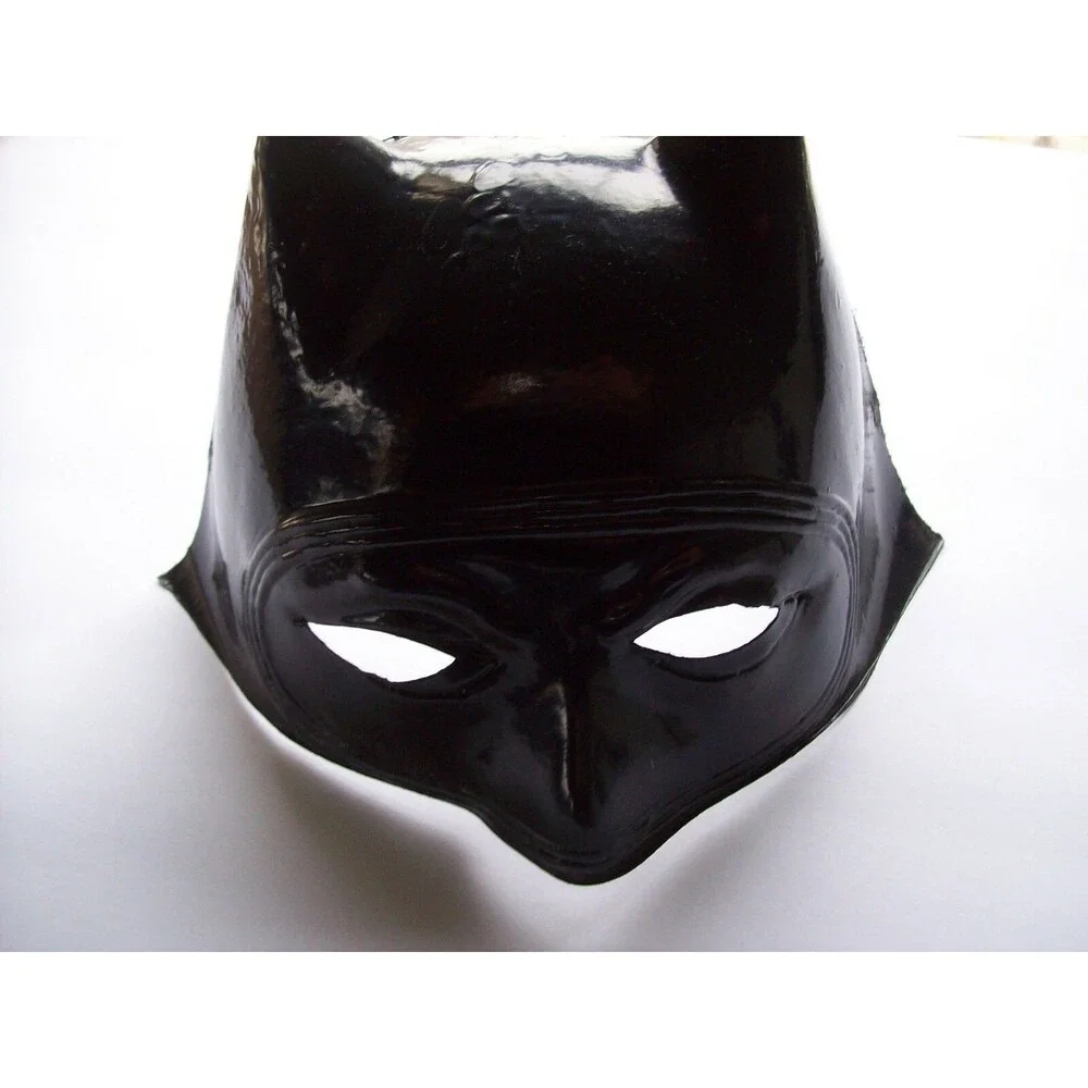 Batman Mask Vintage Halloween Costume Cowl New Old Stock Soft Plastic SuperHero